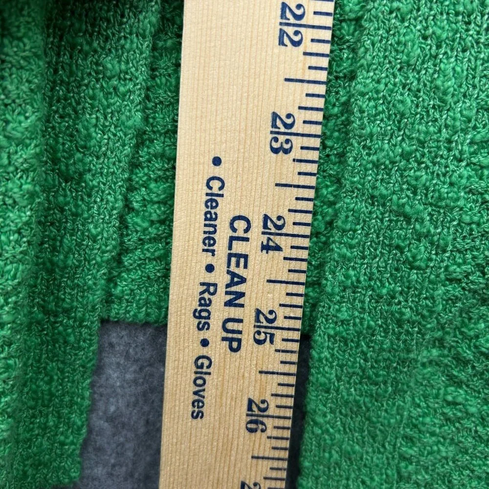 J. Jill Long Sleeve Boucle Cardigan Sweater Women's Size Small Green